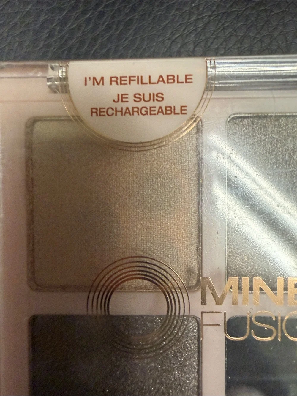 🆕Mineral Fusion Shimmer Refillable Quad Eyeshadow Neutral Rock Show Pallet
